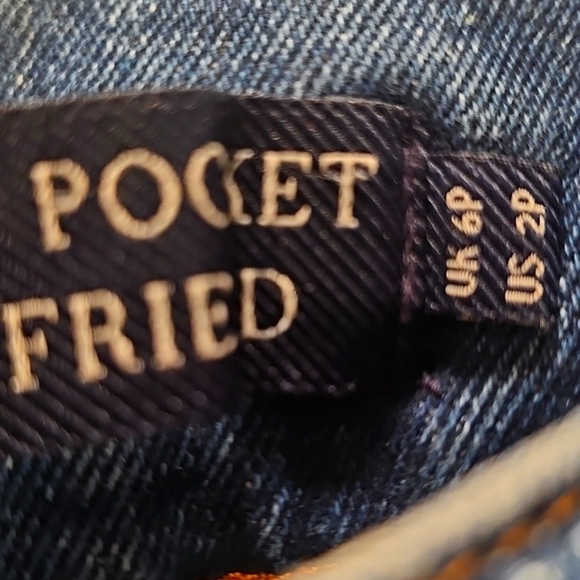 Boden High Rise Cotton Blue Jeans with Tie Waist, Mid Vintage - Picture 3 of 6